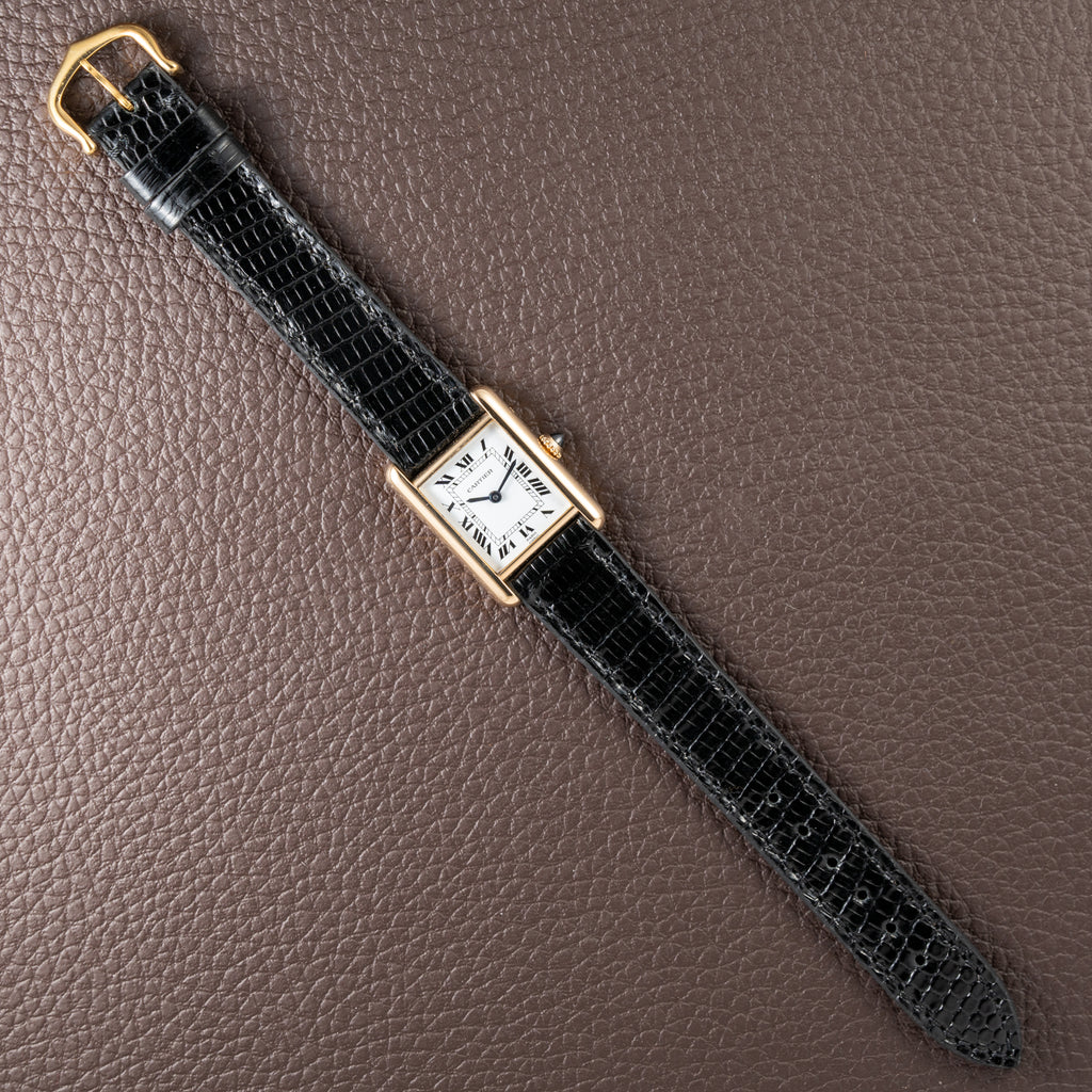 Cartier Tank Louis Paris Dial 18K Gold Pre-CPCP Ref. 878087 from 1990s