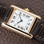 Cartier Tank Louis 'Paris' Dial 18K Yellow Gold PM Ref 78087 from 1970s