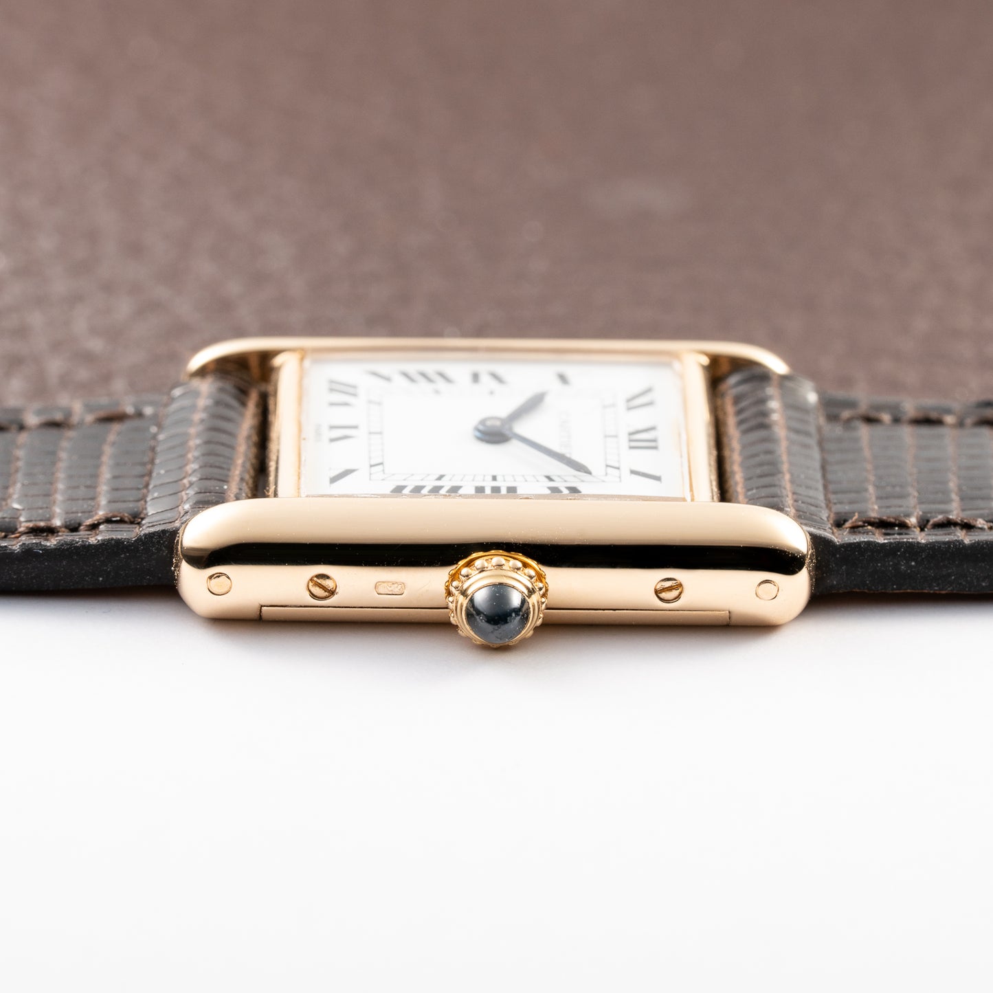 Cartier Tank Louis 'Paris' Dial 18K Yellow Gold PM Ref 78087 from 1970s