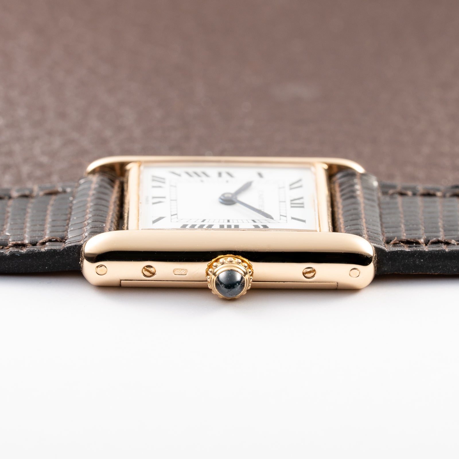 Cartier Tank Louis 'Paris' Dial 18K Yellow Gold PM Ref 78087 from 1970s