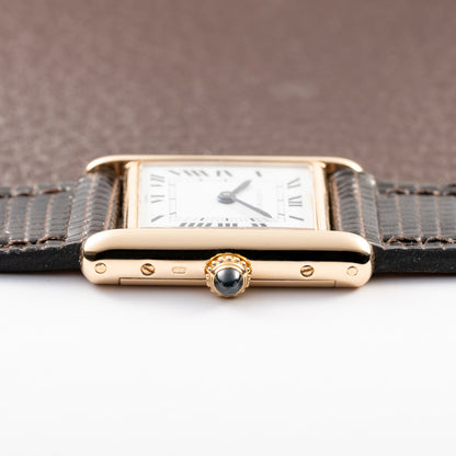 Cartier Tank Louis 'Paris' Dial 18K Yellow Gold PM Ref 78087 from 1970s