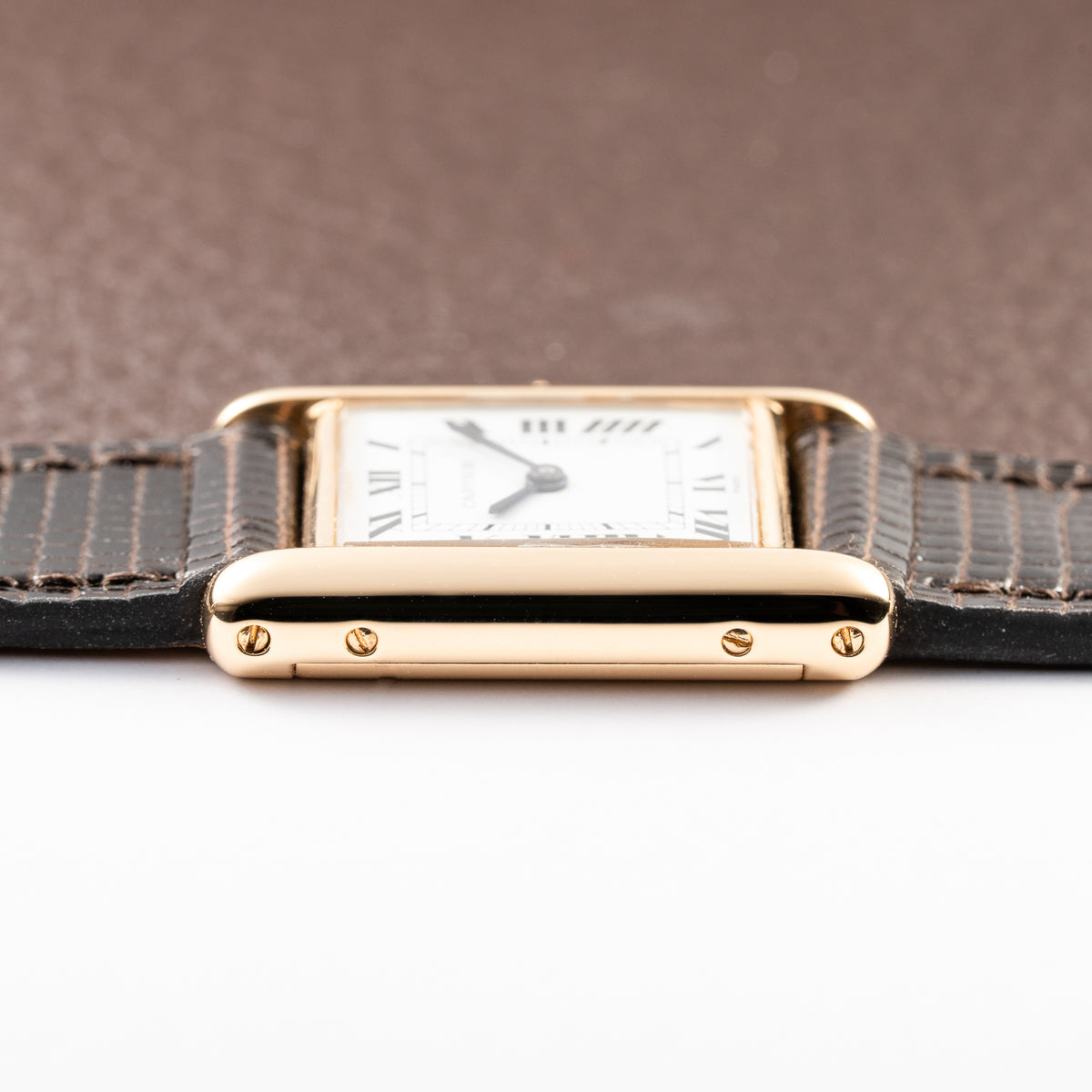 Cartier Tank Louis 'Paris' Dial 18K Yellow Gold PM Ref 78087 from 1970s