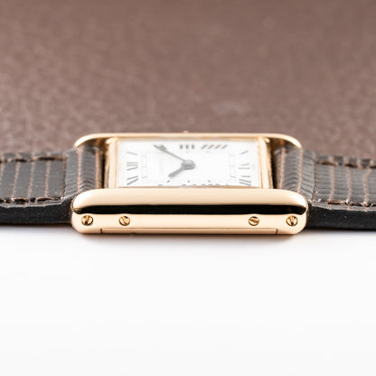 Cartier Tank Louis 'Paris' Dial 18K Yellow Gold PM Ref 78087 from 1970s