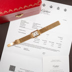 Cartier Tank Louis PM Grain de Riz 18K Yellow Gold Cartier Service 2025 Ref. 86601 from 1990s
