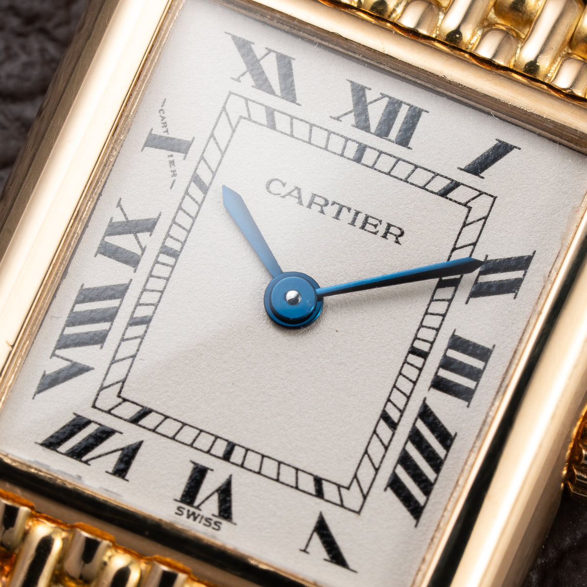 Cartier Tank Louis PM Grain de Riz 18K Yellow Gold Cartier Service 2025 Ref. 86601 from 1990s