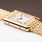 Cartier Tank Louis PM Grain de Riz 18K Yellow Gold Cartier Service 2025 Ref. 86601 from 1990s