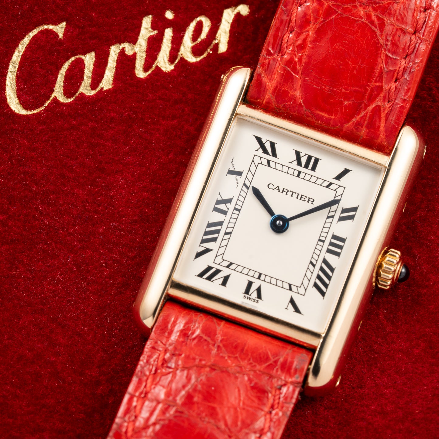 Cartier Tank Louis PM Quartz Cartier Service 2026 18K Yellow Gold PM  Ref. 66001 from 1990s