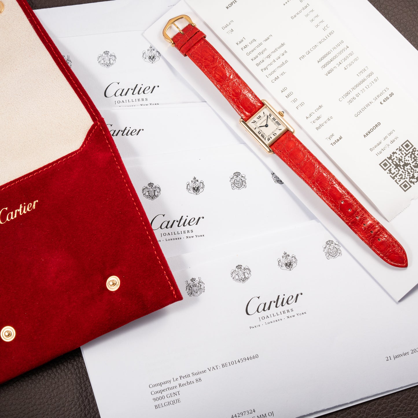 Cartier Tank Louis PM Quartz Cartier Service 2026 18K Yellow Gold PM  Ref. 66001 from 1990s