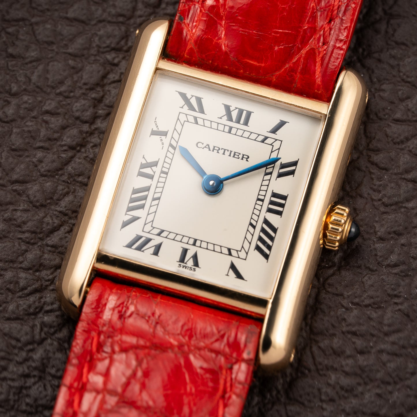 Cartier Tank Louis PM Quartz Cartier Service 2026 18K Yellow Gold PM  Ref. 66001 from 1990s
