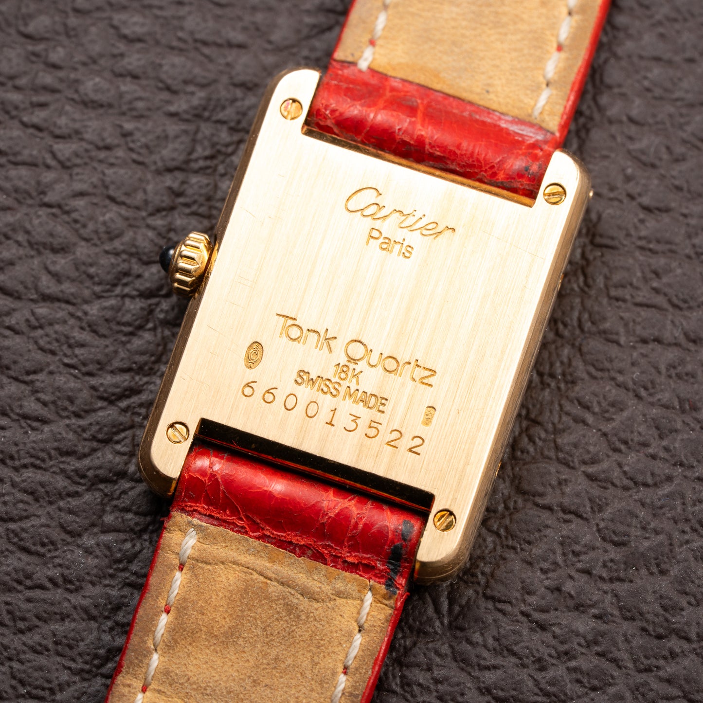 Cartier Tank Louis PM Quartz Cartier Service 2026 18K Yellow Gold PM  Ref. 66001 from 1990s