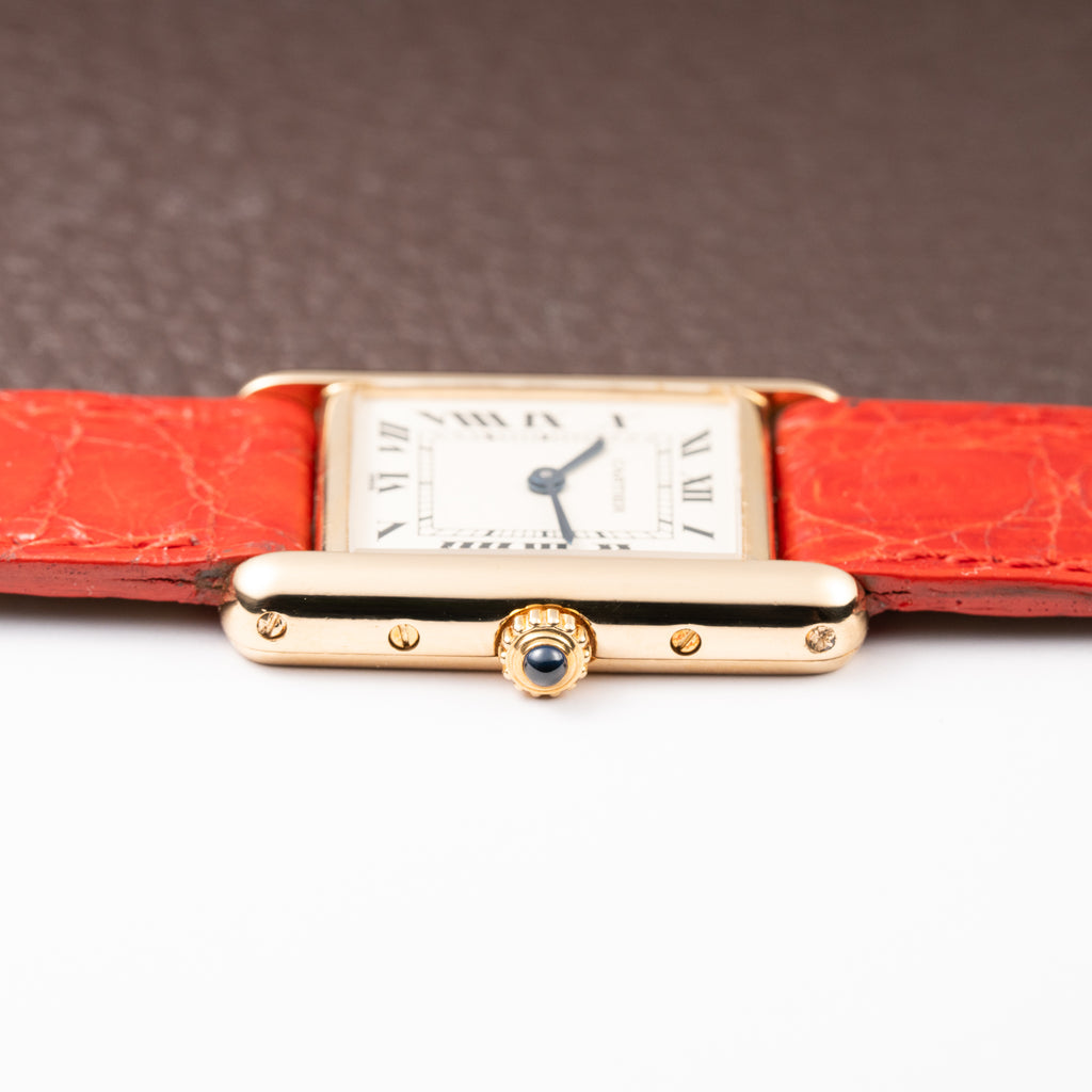Cartier Tank Louis PM Quartz Cartier Service 2026 18K Yellow Gold PM  Ref. 66001 from 1990s