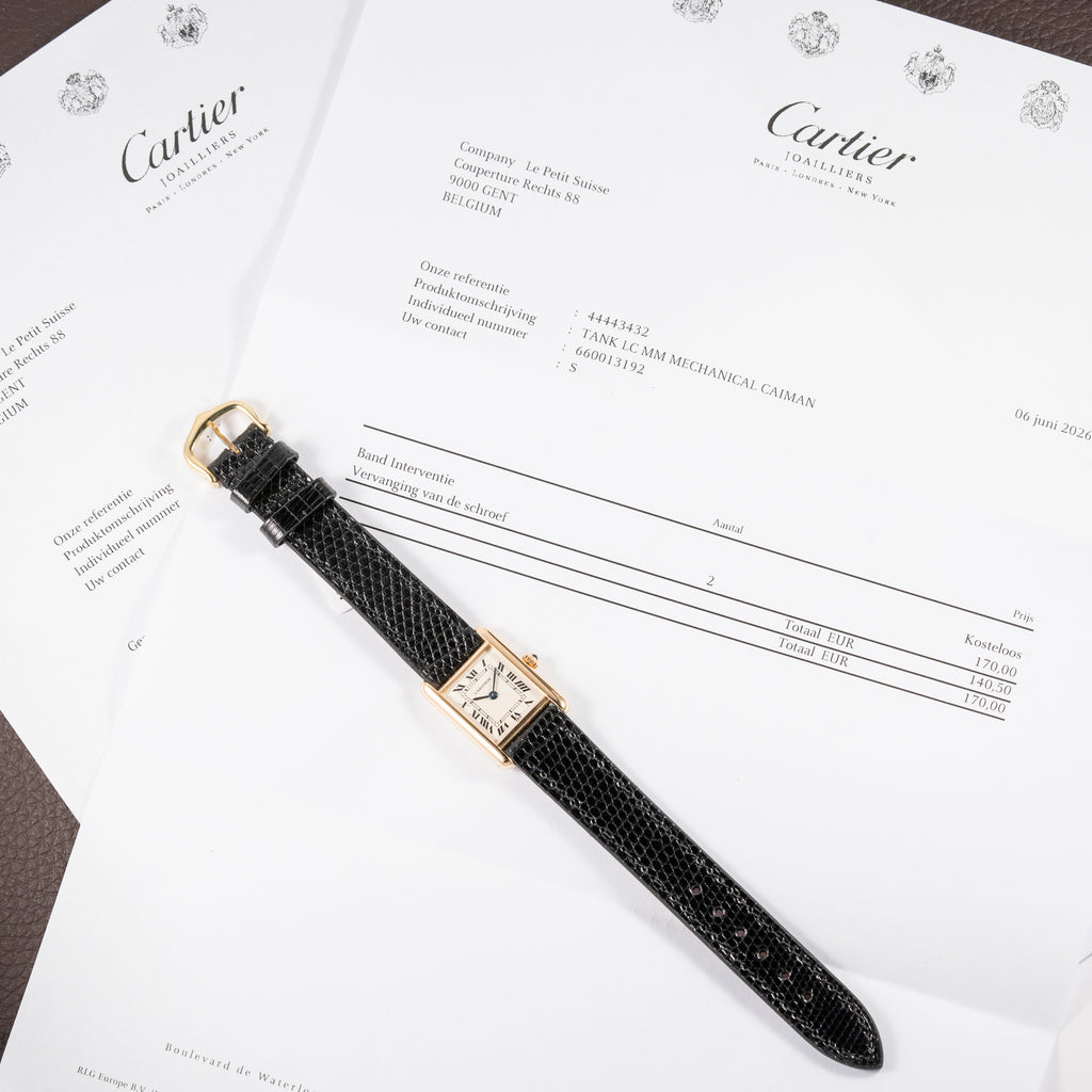 Cartier Tank Louis Lady Quartz 18K Yellow Gold PM Ref. 66001 from 1990s