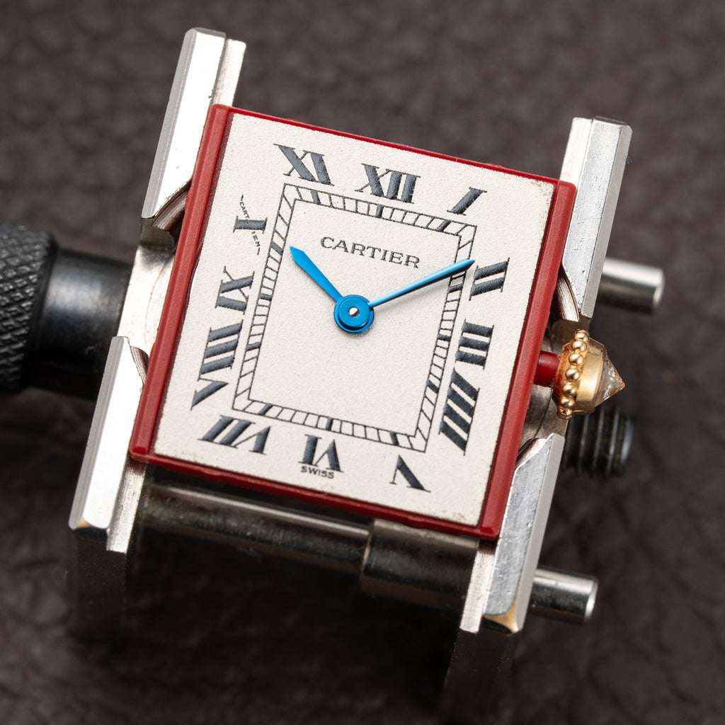 Cartier Tank Louis Factory Diamond Set 18K Yellow Gold Ref 1151 from 1990s