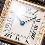 Cartier Tank Louis Factory Diamond Set 18K Yellow Gold Ref 1151 from 1990s