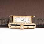 Cartier Tank Louis Factory Diamond Set 18K Yellow Gold Ref 1151 from 1990s