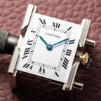 Cartier Tank Louis Paris Dial 18K Ref. 78086 with box and booklets from the 1980s