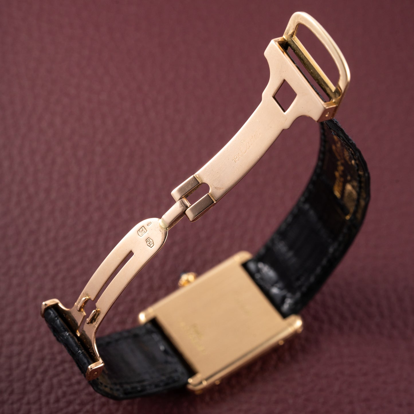 Cartier Tank Louis Paris Dial 18K Ref. 78086 with box and booklets from the 1980s