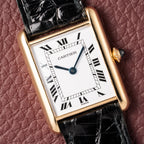 Cartier Tank Louis Paris Dial 18K Ref. 78086 with box and booklets from the 1980s