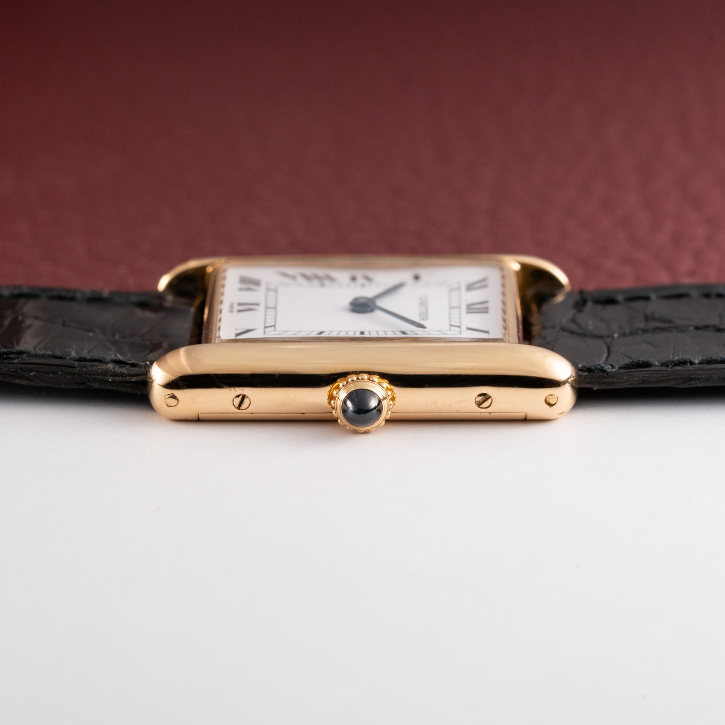 Cartier Tank Louis Paris Dial 18K Ref. 78086 with box and booklets from the 1980s