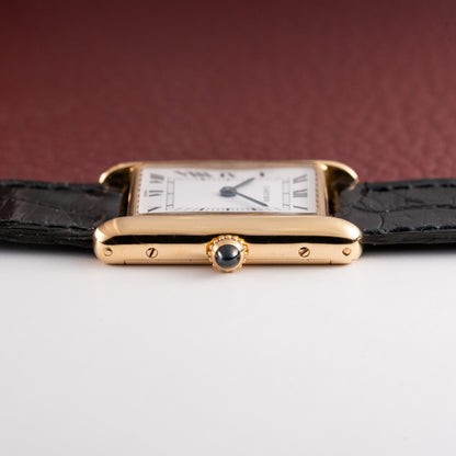 Cartier Tank Louis Paris Dial 18K Ref. 78086 with box and booklets from the 1980s