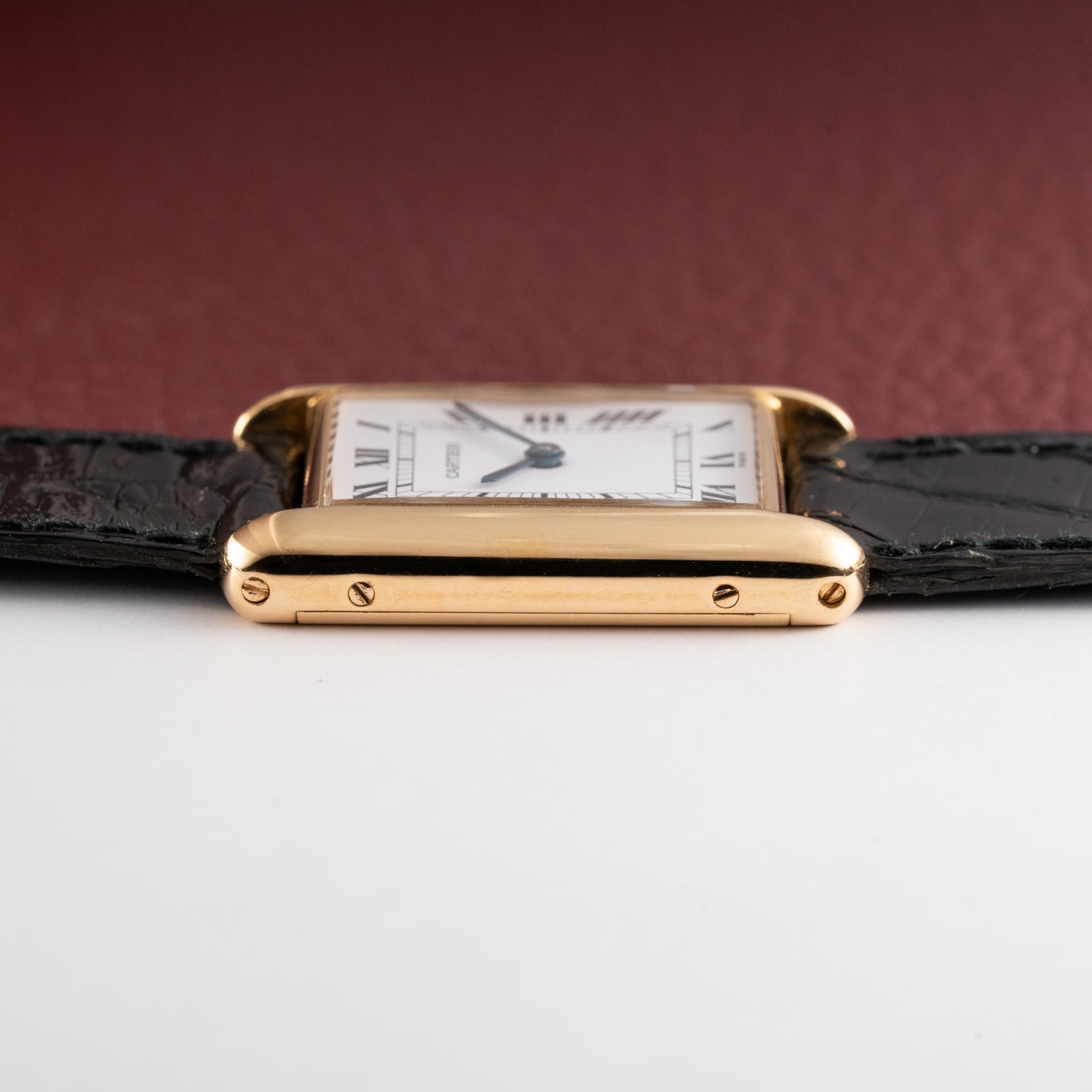 Cartier Tank Louis Paris Dial 18K Ref. 78086 with box and booklets from the 1980s