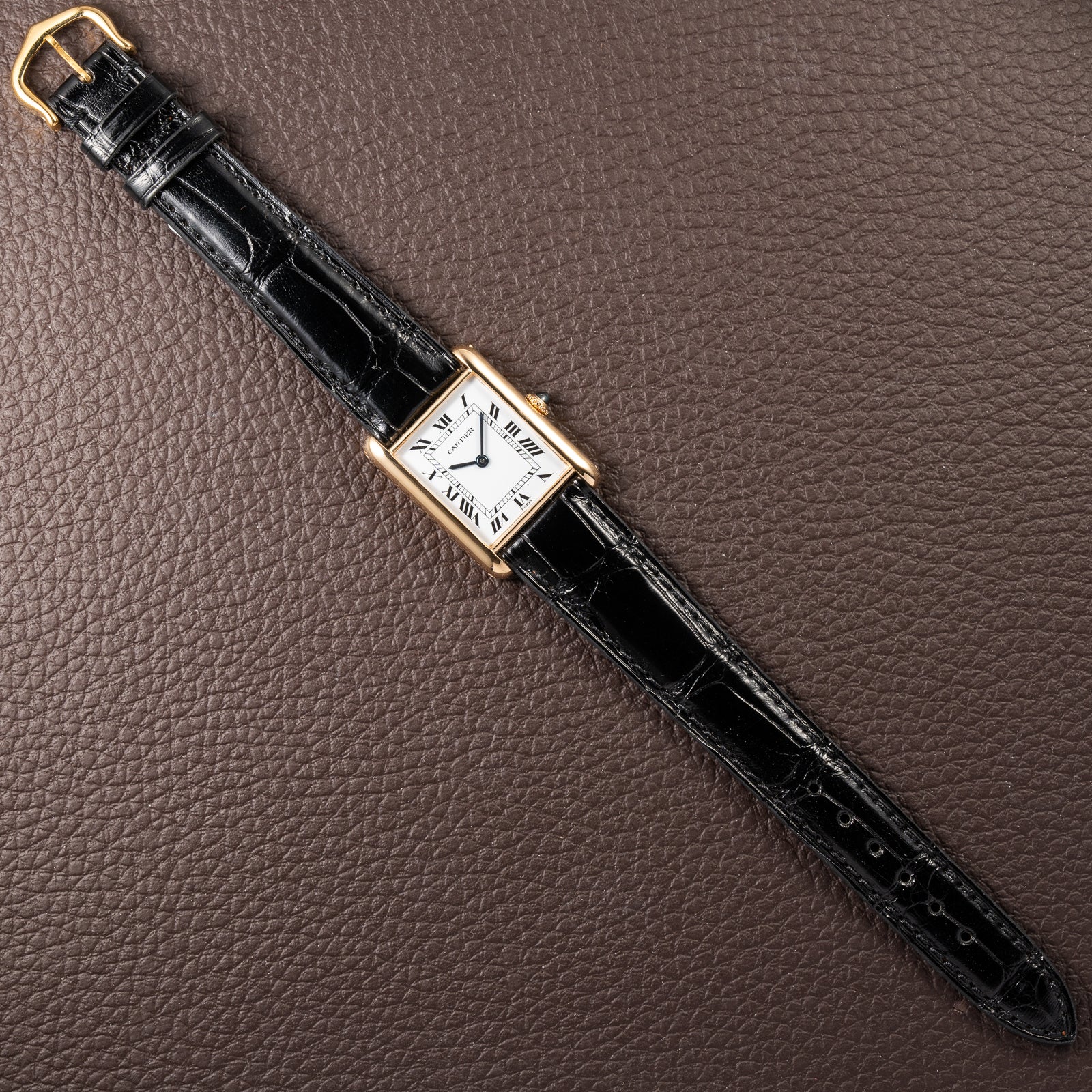 Cartier Tank Louis Paris Dial 18K Yellow Gold Ref. 78086 from 1970s