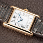 Cartier Tank Louis Paris Dial Full Set 18K Yellow Gold PM Ref 78087 from 1979