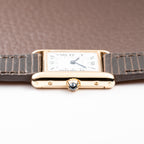 Cartier Tank Louis Paris Dial Full Set 18K Yellow Gold PM Ref 78087 from 1979