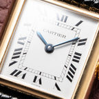 Cartier Tank Louis Paris Dial 18K Yellow Gold PM Ref 78087 from 1980s