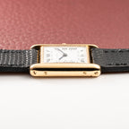 Cartier Tank Louis Paris Dial 18K Yellow Gold PM Ref 78087 from 1980s