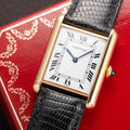 Cartier Tank Louis 'Paris' Dial 18K Yellow Gold GM Ref. 78086 From 1980s