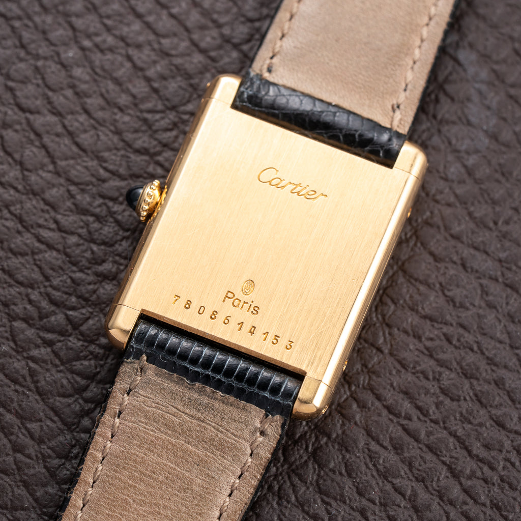 Cartier Tank Louis 'Paris' Dial 18K Yellow Gold GM Ref. 78086 From 1980s