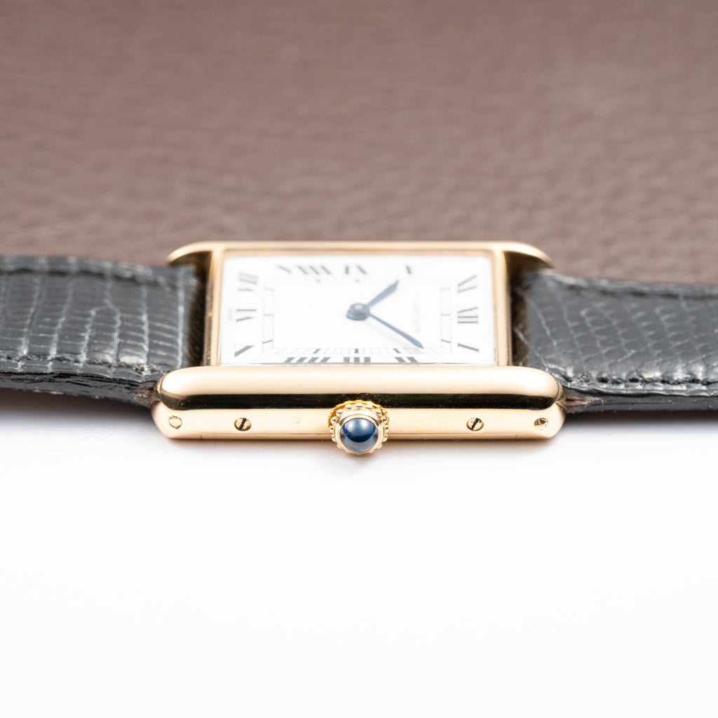 Cartier Tank Louis 'Paris' Dial 18K Yellow Gold GM Ref. 78086 From 1980s