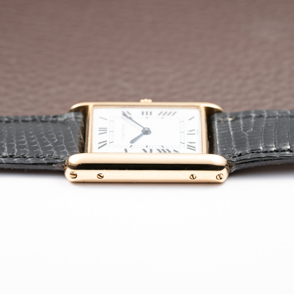 Cartier Tank Louis 'Paris' Dial 18K Yellow Gold GM Ref. 78086 From 1980s