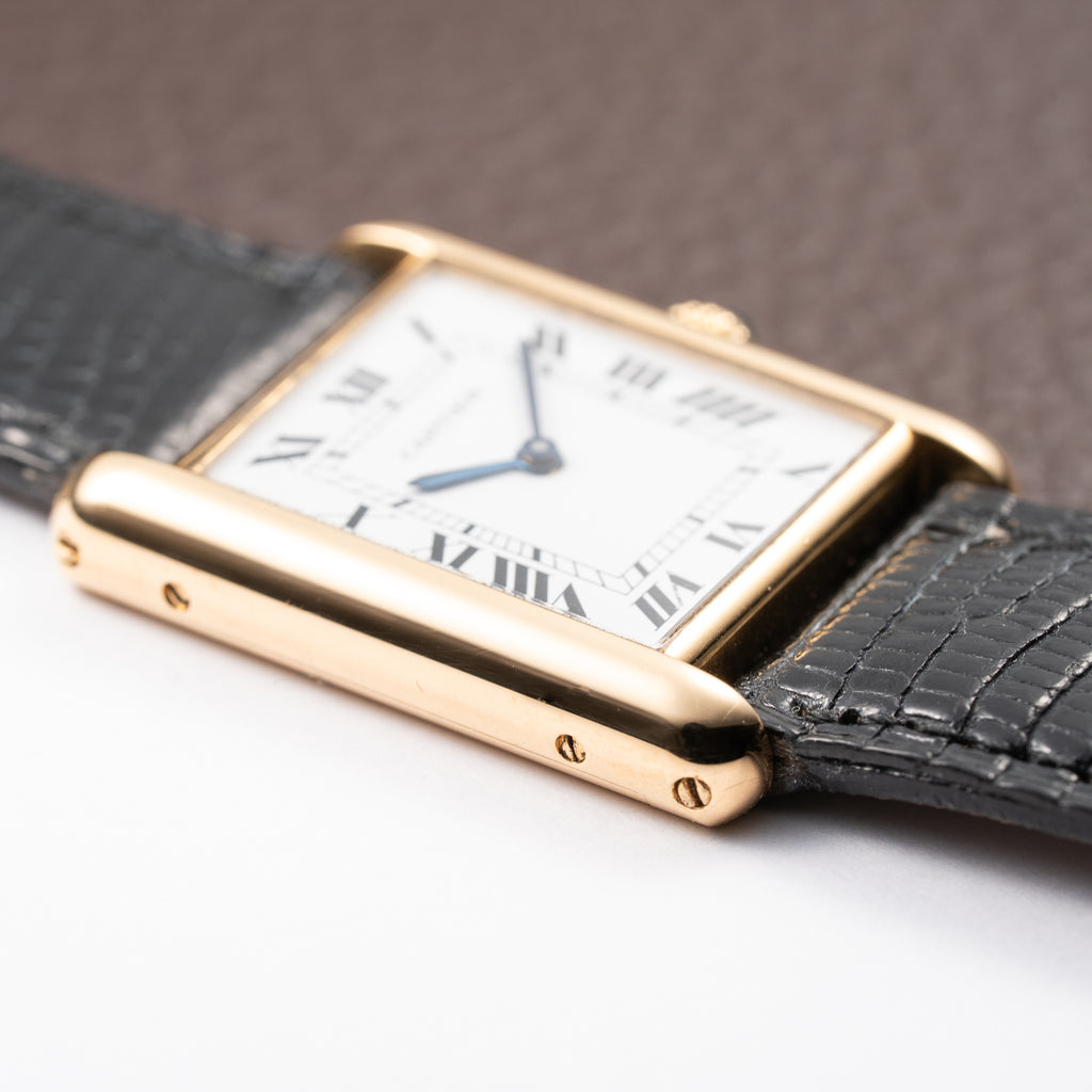 Cartier Tank Louis 'Paris' Dial 18K Yellow Gold GM Ref. 78086 From 1980s