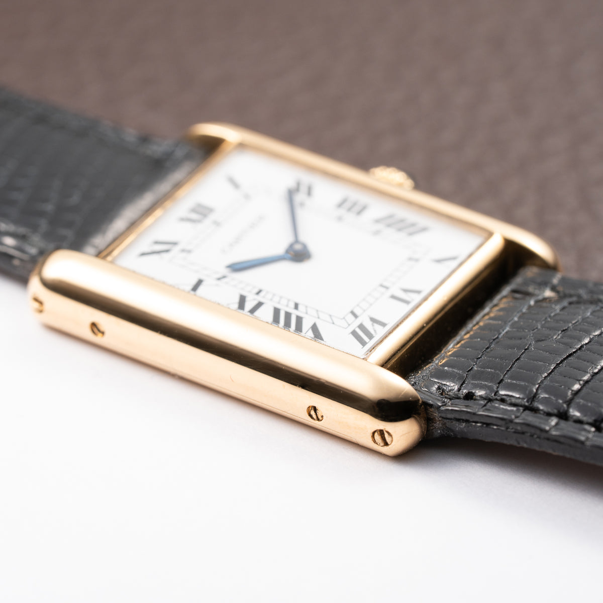 Cartier Tank Louis 'Paris' Dial 18K Yellow Gold GM Ref. 78086 From 1980s