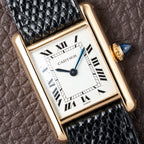 Cartier Tank Louis Paris Dial 18K Yellow Gold PM Ref 78087 from 1980s