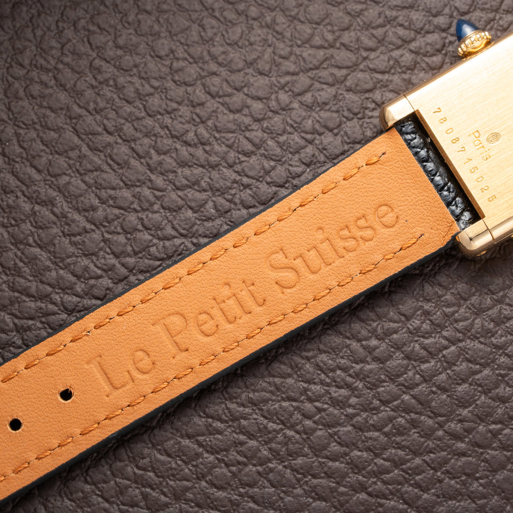 Cartier Tank Louis Paris Dial 18K Yellow Gold PM Ref 78087 from 1980s