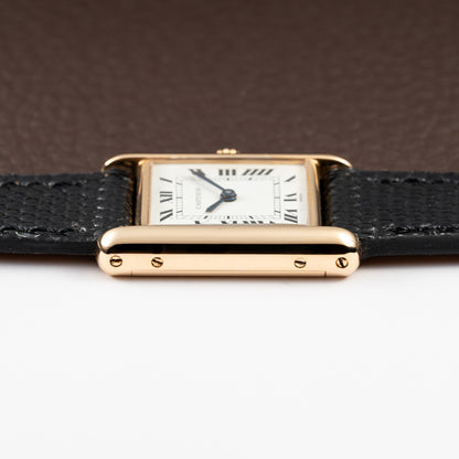 Cartier Tank Louis Paris Dial 18K Yellow Gold PM Ref 78087 from 1980s