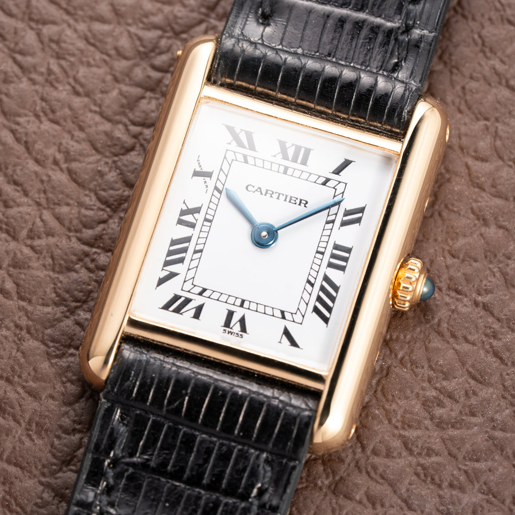 Cartier Tank Louis Quartz PM 18K Yellow Gold Ref. 66001 from 1990s