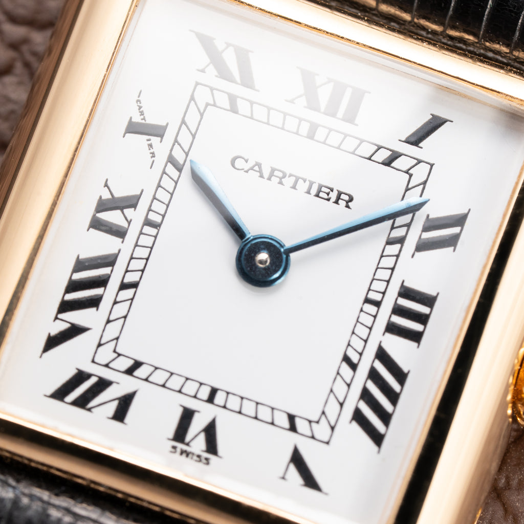 Cartier Tank Louis Quartz PM 18K Yellow Gold Ref. 66001 from 1990s