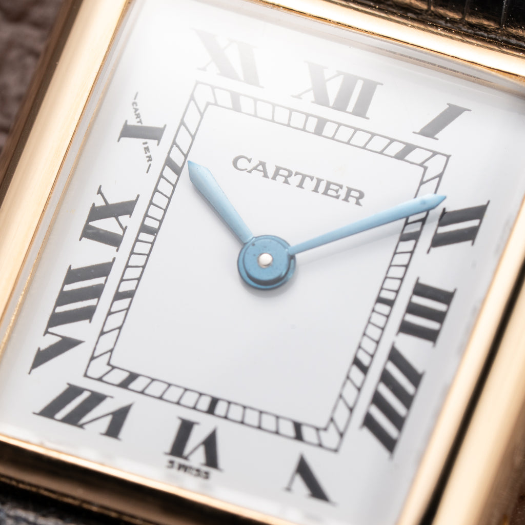 Cartier Tank Louis Quartz PM 18K Yellow Gold Ref. 66001 from 1990s