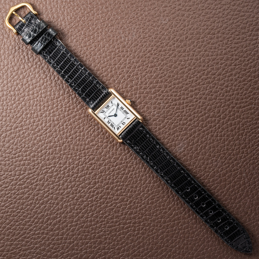 Cartier Tank Louis Quartz PM 18K Yellow Gold Ref. 66001 from 1990s