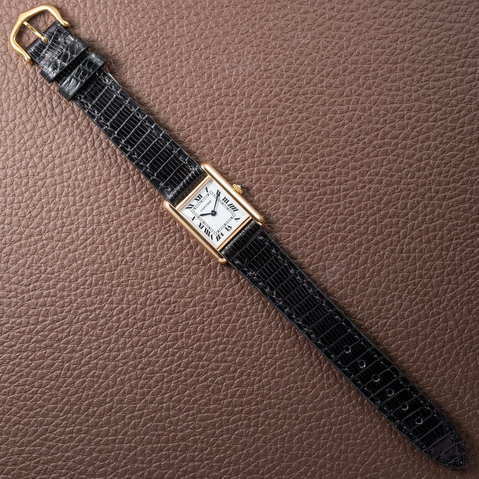 Cartier Tank Louis Quartz PM 18K Yellow Gold Ref. 66001 from 1990s