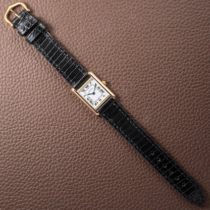 Cartier Tank Louis Quartz PM 18K Yellow Gold Ref. 66001 from 1990s