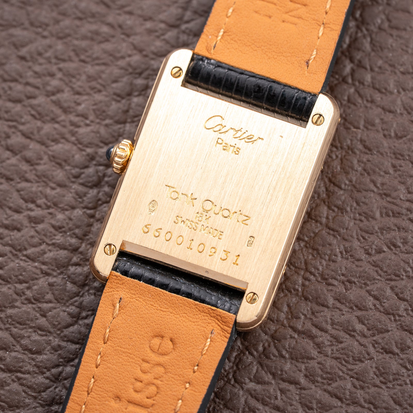 Cartier Tank Louis Quartz PM 18K Yellow Gold Ref. 66001 from 1990s