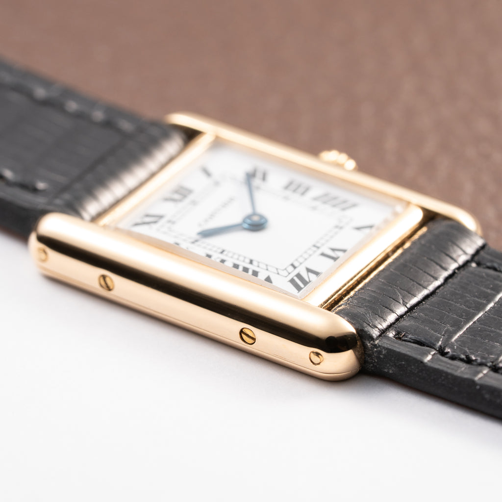 Cartier Tank Louis Quartz PM 18K Yellow Gold Ref. 66001 from 1990s