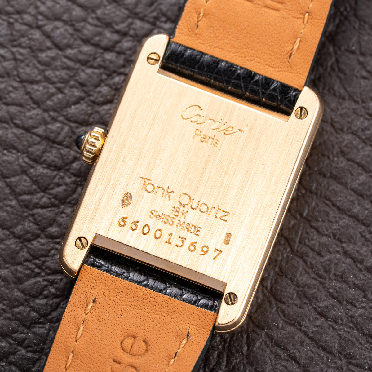 Cartier Tank Louis Lady Quartz 18K Yellow Gold PM Ref. 66001 from 1990s