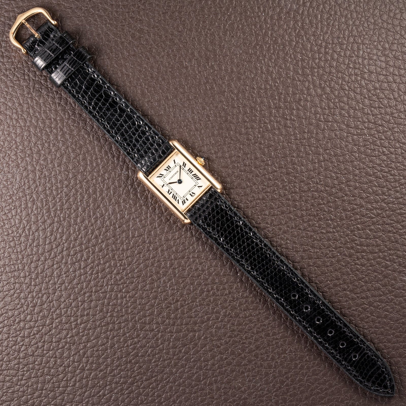 Cartier Tank Louis Lady Quartz 18K Yellow Gold PM Ref. 66001 from 1990s