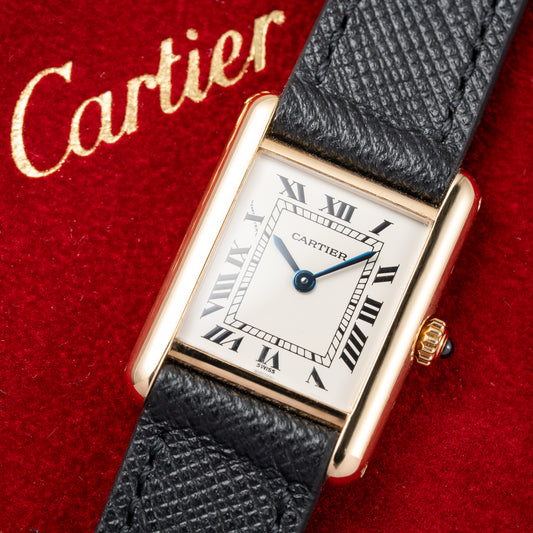Cartier Tank Louis PM Quartz Cartier Service 2026 18K Yellow Gold PM Ref. 66001 from 1990s